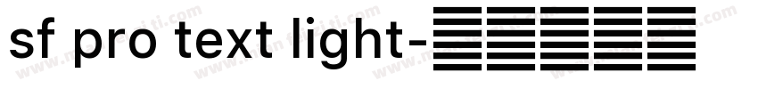 sf pro text light字体转换